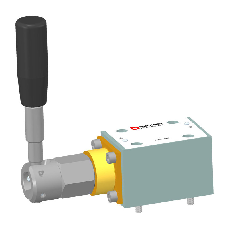 Rozdzielacze płytowe sterowane ręcznie W2N