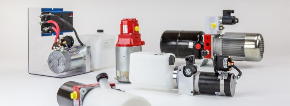 Header Mobile and Industrial hydraulics Products Power units